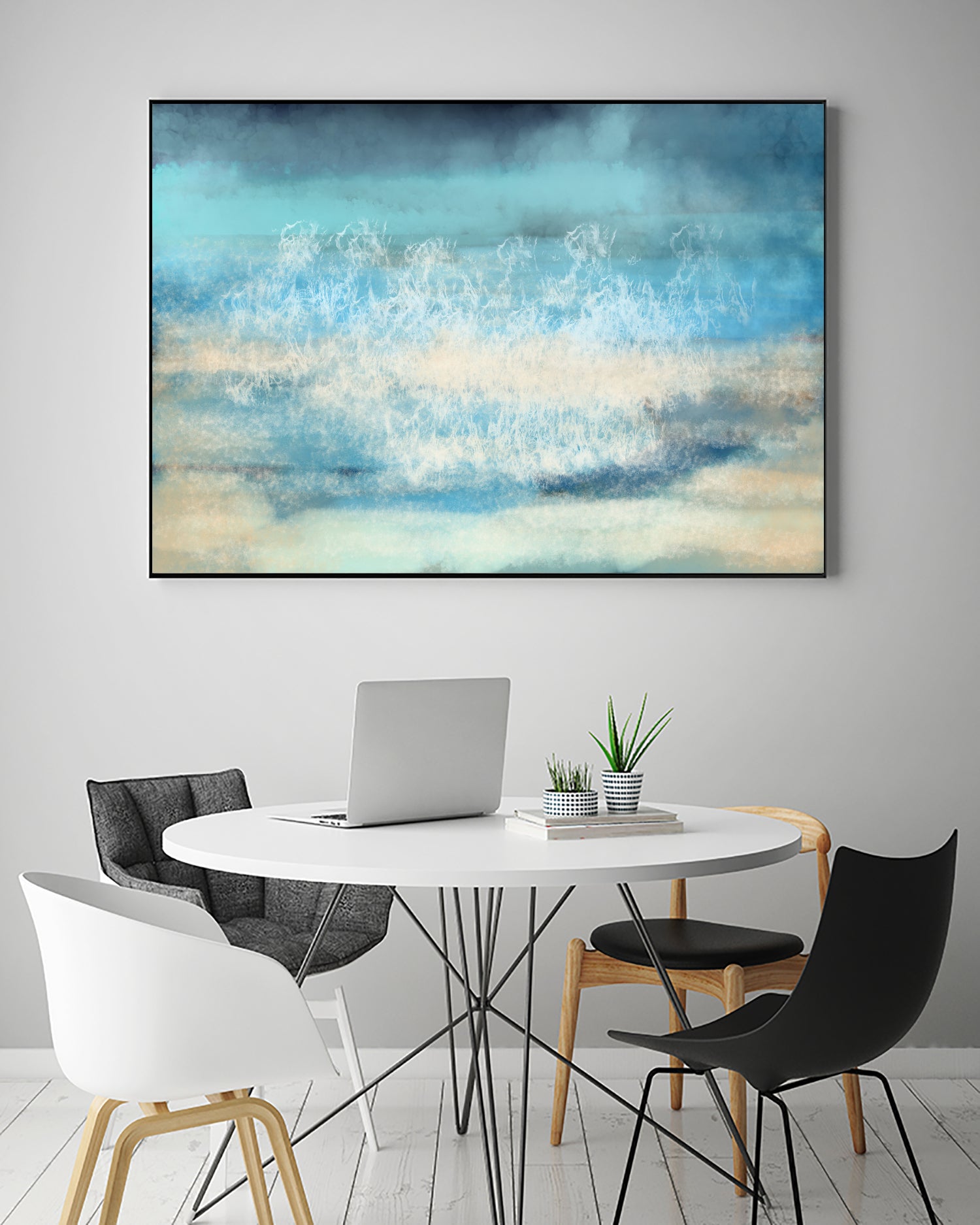 Nordic Sea Bliss by Jacob von Sternberg on GIANT ART - blue digital painting