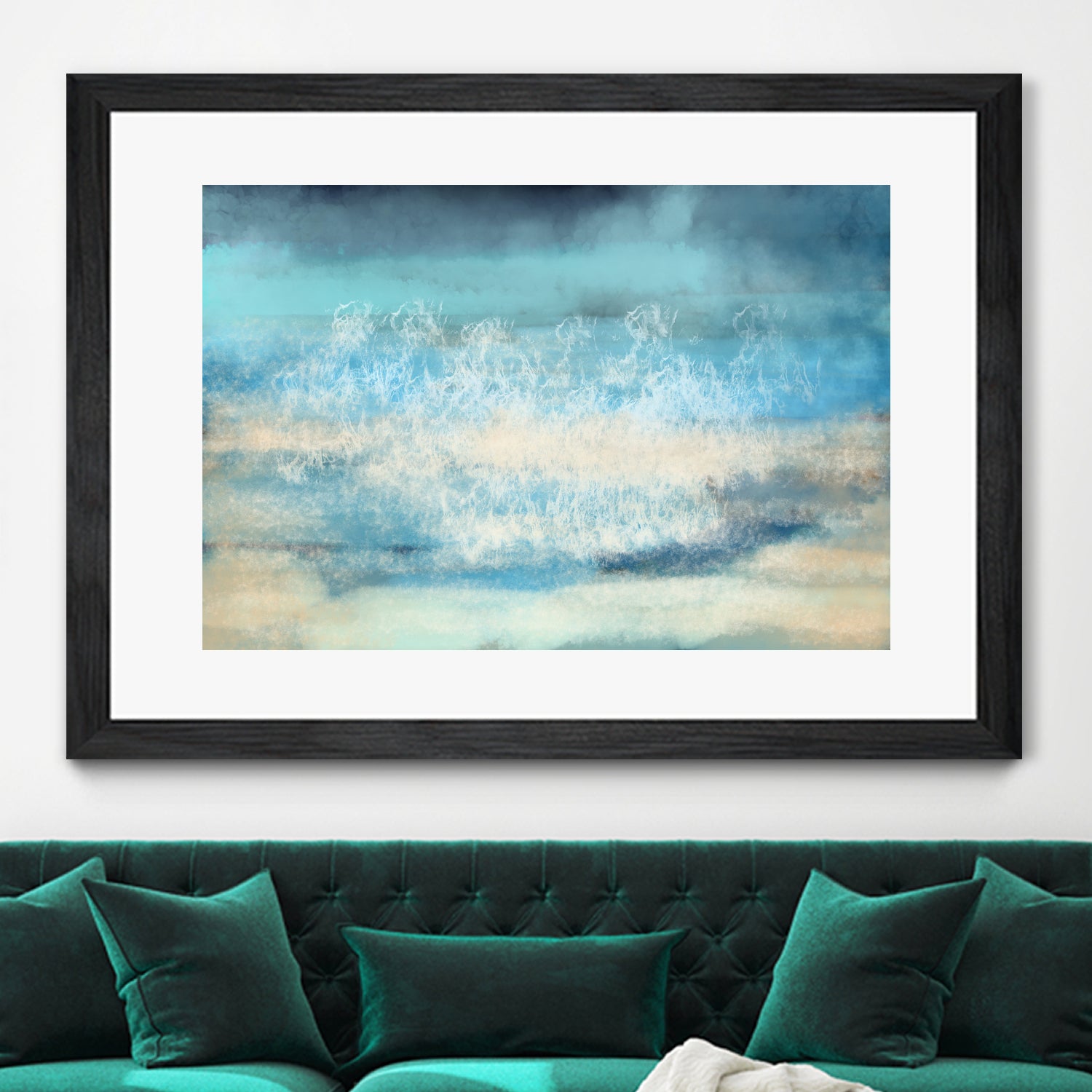 Nordic Sea Bliss by Jacob von Sternberg on GIANT ART - blue digital painting