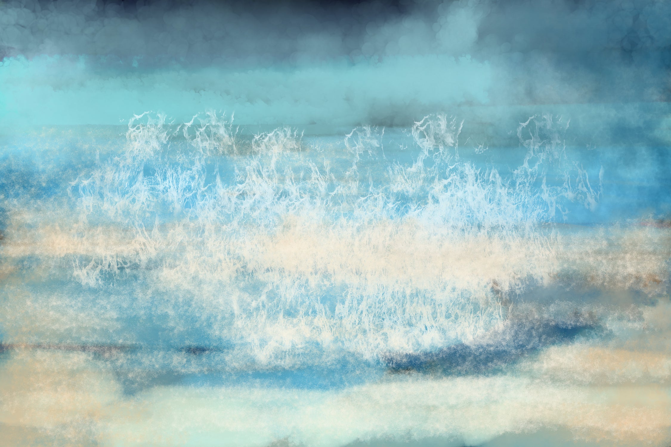 Nordic Sea Bliss by Jacob von Sternberg on GIANT ART - blue digital painting