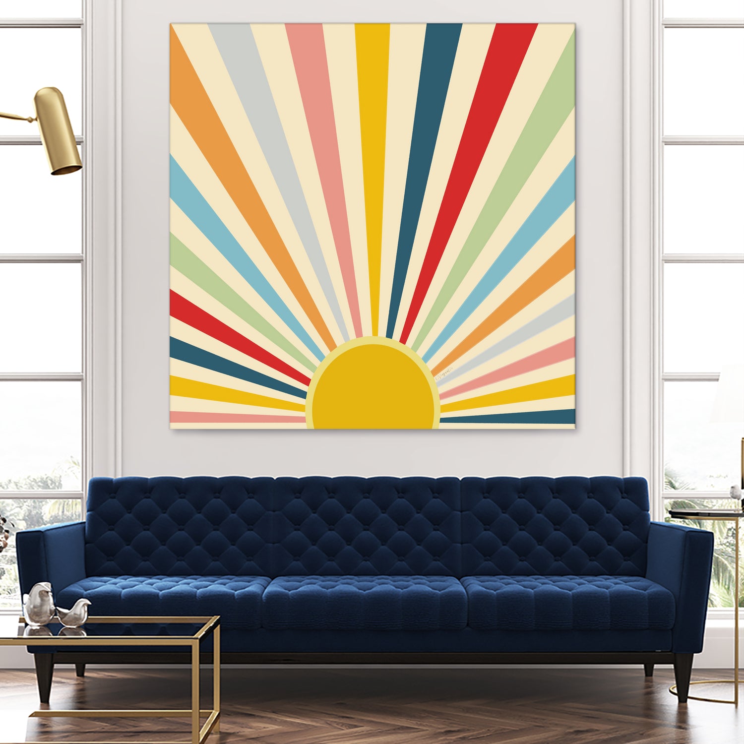 Sun Shines Inside you by Chrysafia Vogiatzi on GIANT ART - yellow digital painting