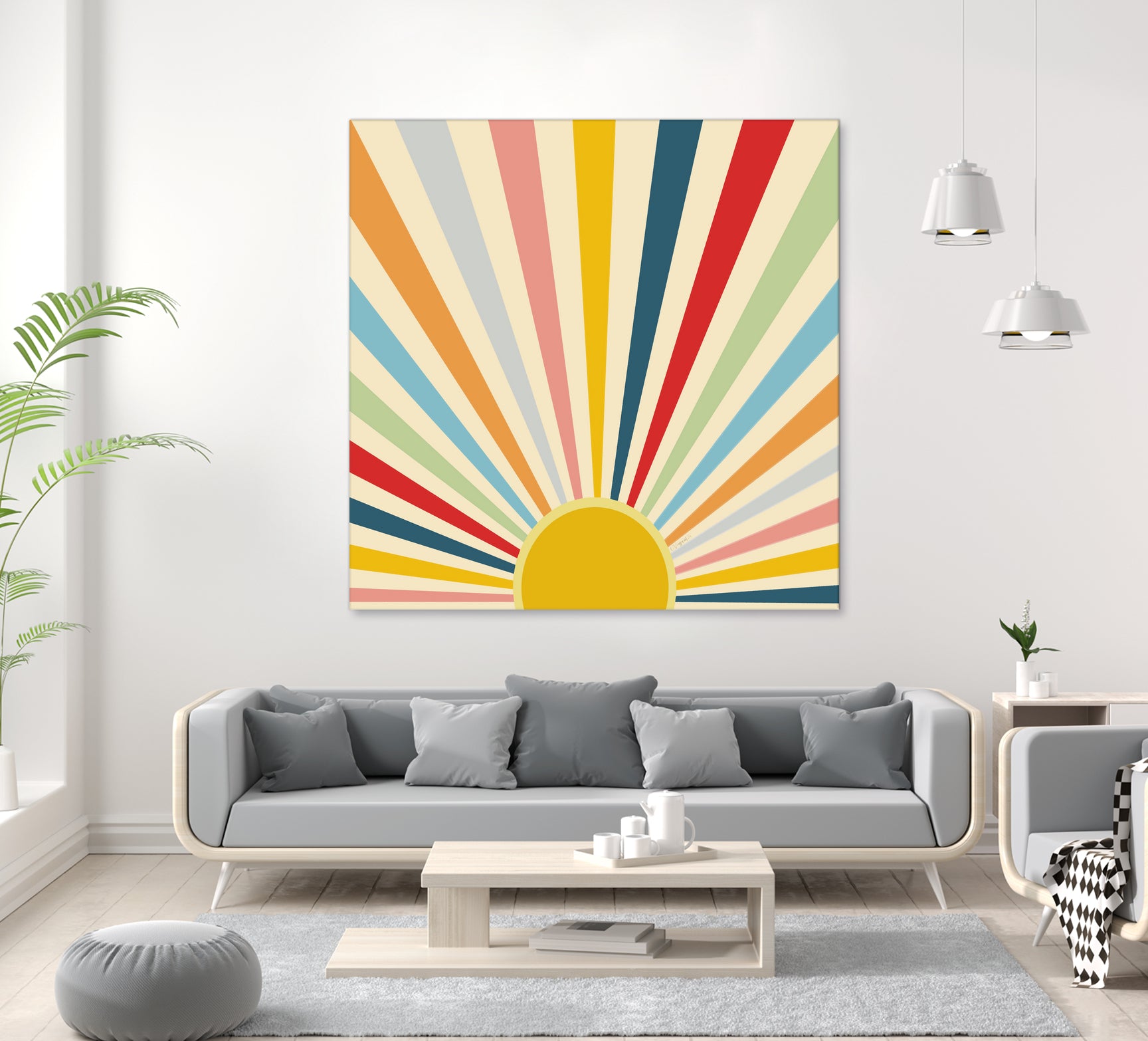 Sun Shines Inside you by Chrysafia Vogiatzi on GIANT ART - yellow digital painting