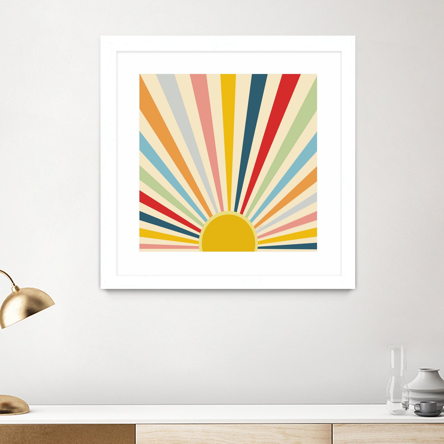 Sun Shines Inside you by Chrysafia Vogiatzi on GIANT ART - yellow digital painting