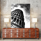 Tower of Pisa - Illustrated by Christine Mercer on GIANT ART - black digital painting