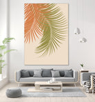 Palm Leaves Orange Green Vibes #1 #tropical #decor #art by Anita & Bella Jantz on GIANT ART - orange photo illustration