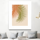 Palm Leaves Orange Green Vibes #1 #tropical #decor #art by Anita & Bella Jantz on GIANT ART - orange photo illustration