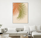 Palm Leaves Orange Green Vibes #1 #tropical #decor #art by Anita & Bella Jantz on GIANT ART - orange photo illustration