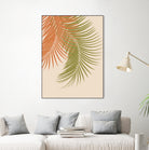 Palm Leaves Orange Green Vibes #1 #tropical #decor #art by Anita & Bella Jantz on GIANT ART - orange photo illustration