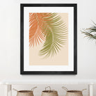 Palm Leaves Orange Green Vibes #1 #tropical #decor #art by Anita & Bella Jantz on GIANT ART - orange photo illustration