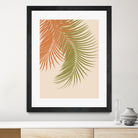 Palm Leaves Orange Green Vibes #1 #tropical #decor #art by Anita & Bella Jantz on GIANT ART - orange photo illustration