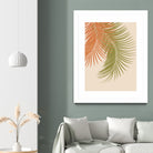 Palm Leaves Orange Green Vibes #1 #tropical #decor #art by Anita & Bella Jantz on GIANT ART - orange photo illustration