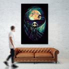 The Scream Before Christmas by Francis Mi Oza on GIANT ART - black digital painting