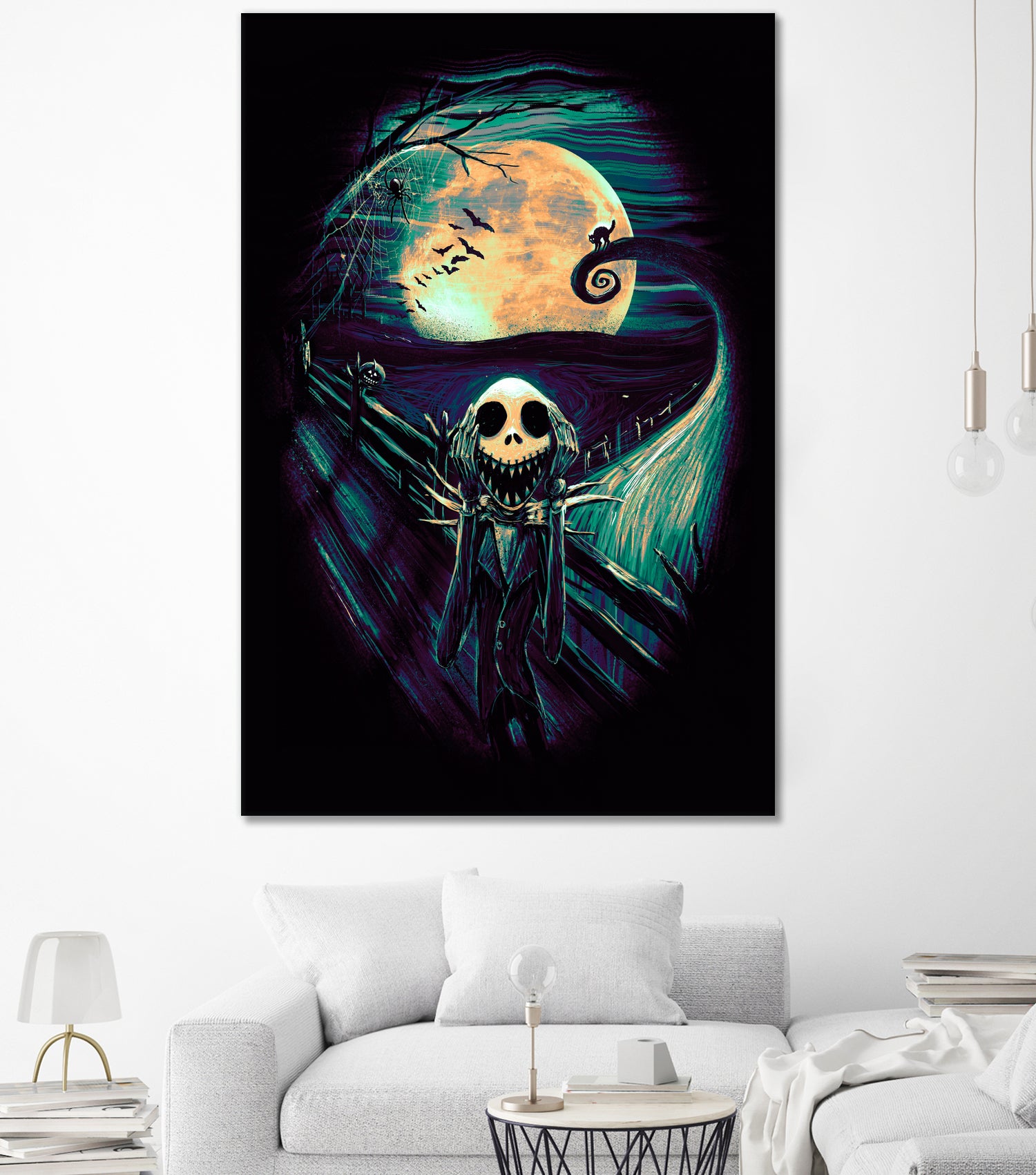 The Scream Before Christmas by Francis Mi Oza on GIANT ART - black digital painting