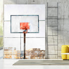 Air Jordan Attached To Basketball Hoop by Wazir Rohiman on GIANT ART - red digital painting