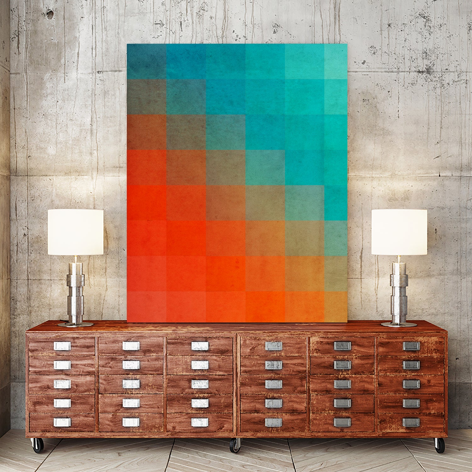 Beach Pixel Surface by Danny Jardim on GIANT ART - digital painting