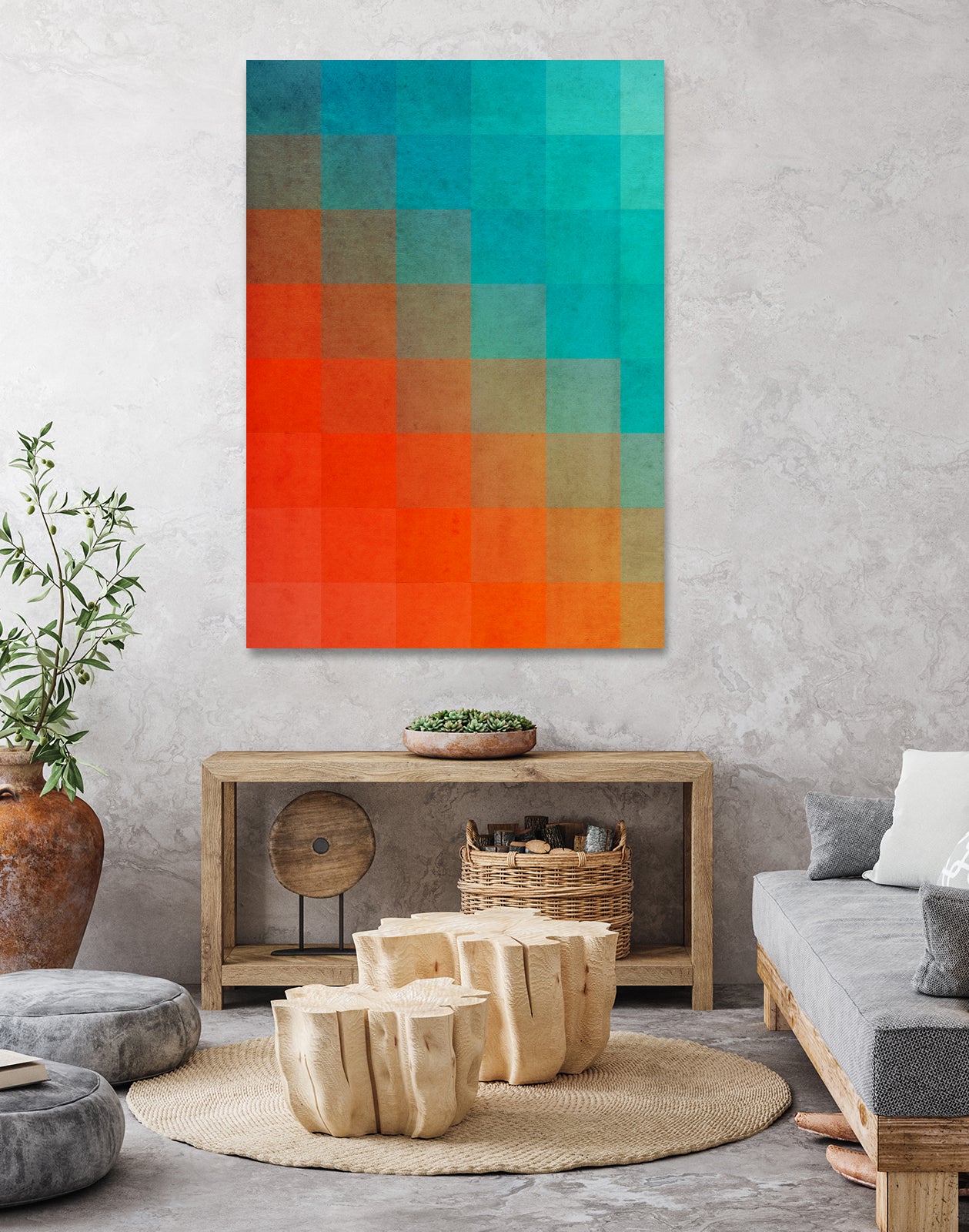 Beach Pixel Surface by Danny Jardim on GIANT ART - digital painting