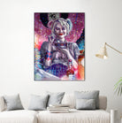 Chillin with Harley by Arcadia Wiryawan on GIANT ART - pink digital painting