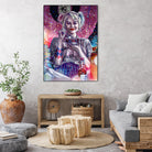 Chillin with Harley by Arcadia Wiryawan on GIANT ART - pink digital painting