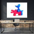 when balloon dog meets keith haring dog by Michael Benisty on GIANT ART - white digital drawing