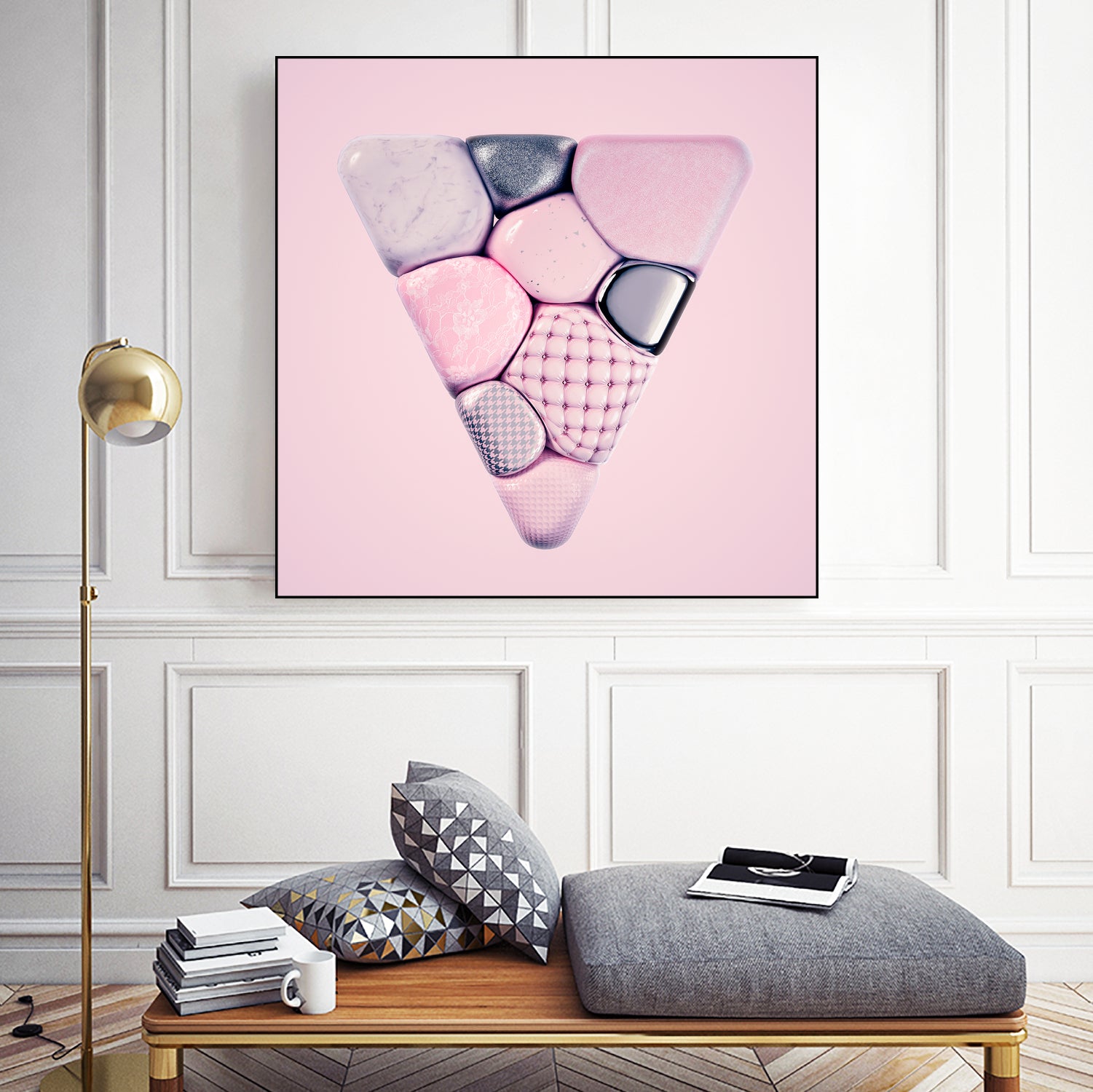 N°344 by Roman Bratschi on GIANT ART - pink 3d art