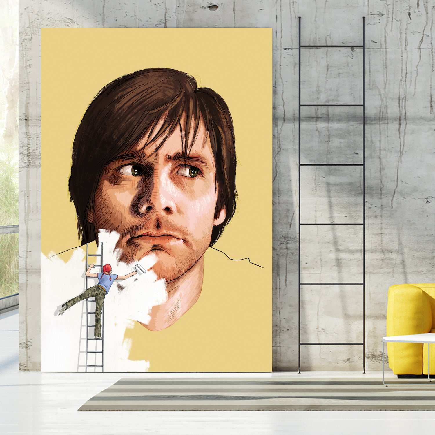 Eternal Sunshine of the Spotless Mind by Jason Ratliff on GIANT ART - yellow digital painting