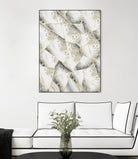 White Agate Gold Geometric Glam #1 #geo #gem #decor #art by Anita & Bella Jantz on GIANT ART - gray vector illustration