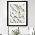 White Agate Gold Geometric Glam #1 #geo #gem #decor #art by Anita & Bella Jantz on GIANT ART - gray vector illustration