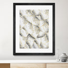 White Agate Gold Geometric Glam #1 #geo #gem #decor #art by Anita & Bella Jantz on GIANT ART - gray vector illustration