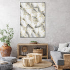 White Agate Gold Geometric Glam #1 #geo #gem #decor #art by Anita & Bella Jantz on GIANT ART - gray vector illustration