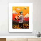 Tyler The Creator Flower Boy by Dmitry Belov on GIANT ART - orange digital painting