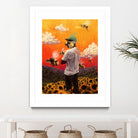 Tyler The Creator Flower Boy by Dmitry Belov on GIANT ART - orange digital painting