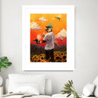 Tyler The Creator Flower Boy by Dmitry Belov on GIANT ART - orange digital painting