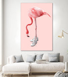 SNEAKER FLAMINGO by Jonas Loose on GIANT ART - pink photo manipulation