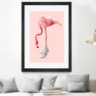 SNEAKER FLAMINGO by Jonas Loose on GIANT ART - pink photo manipulation