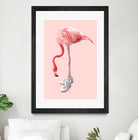 SNEAKER FLAMINGO by Jonas Loose on GIANT ART - pink photo manipulation