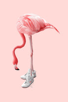 SNEAKER FLAMINGO by Jonas Loose on GIANT ART - pink photo manipulation