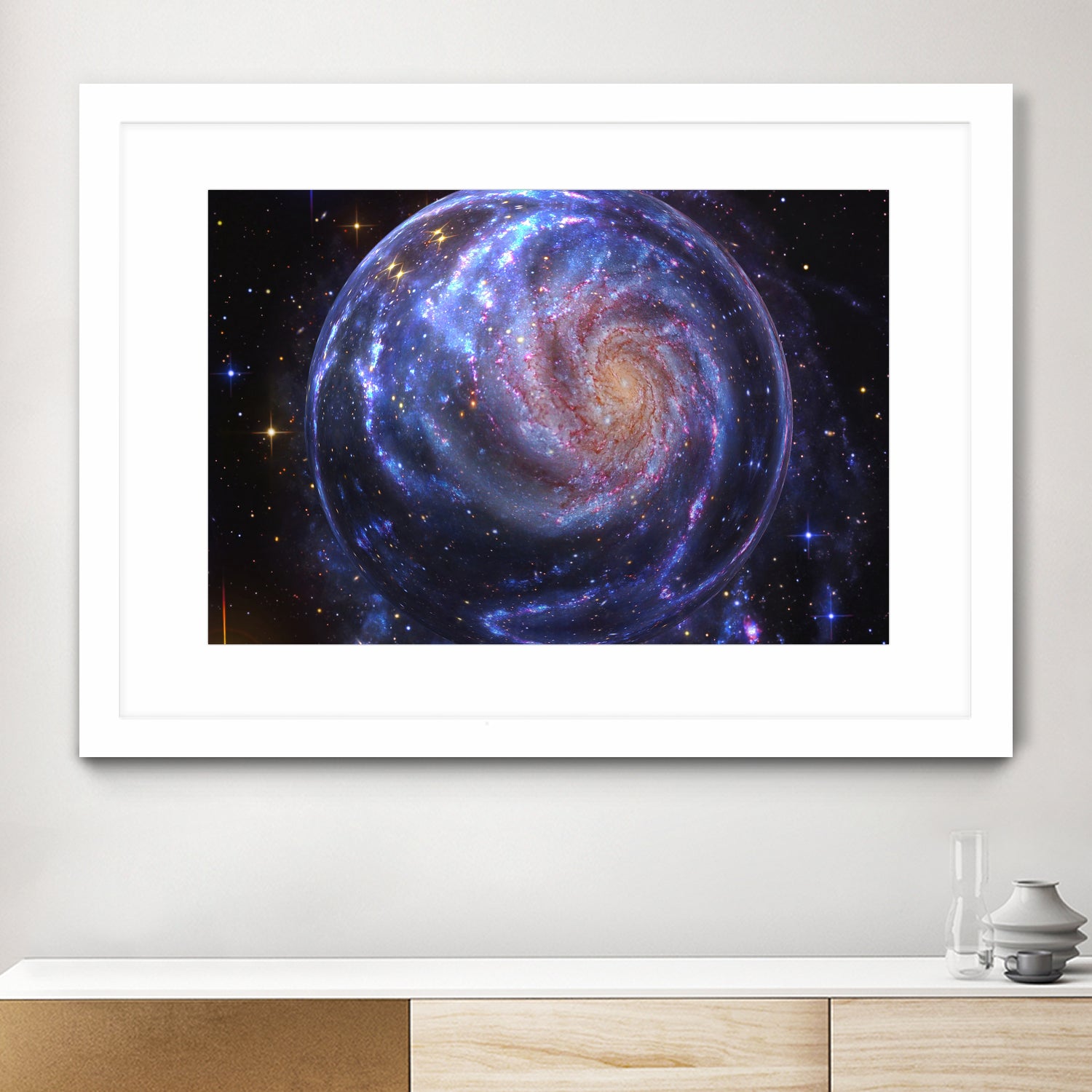 Galaxy Bubble by Erika Kaisersot on GIANT ART - blue photo manipulation