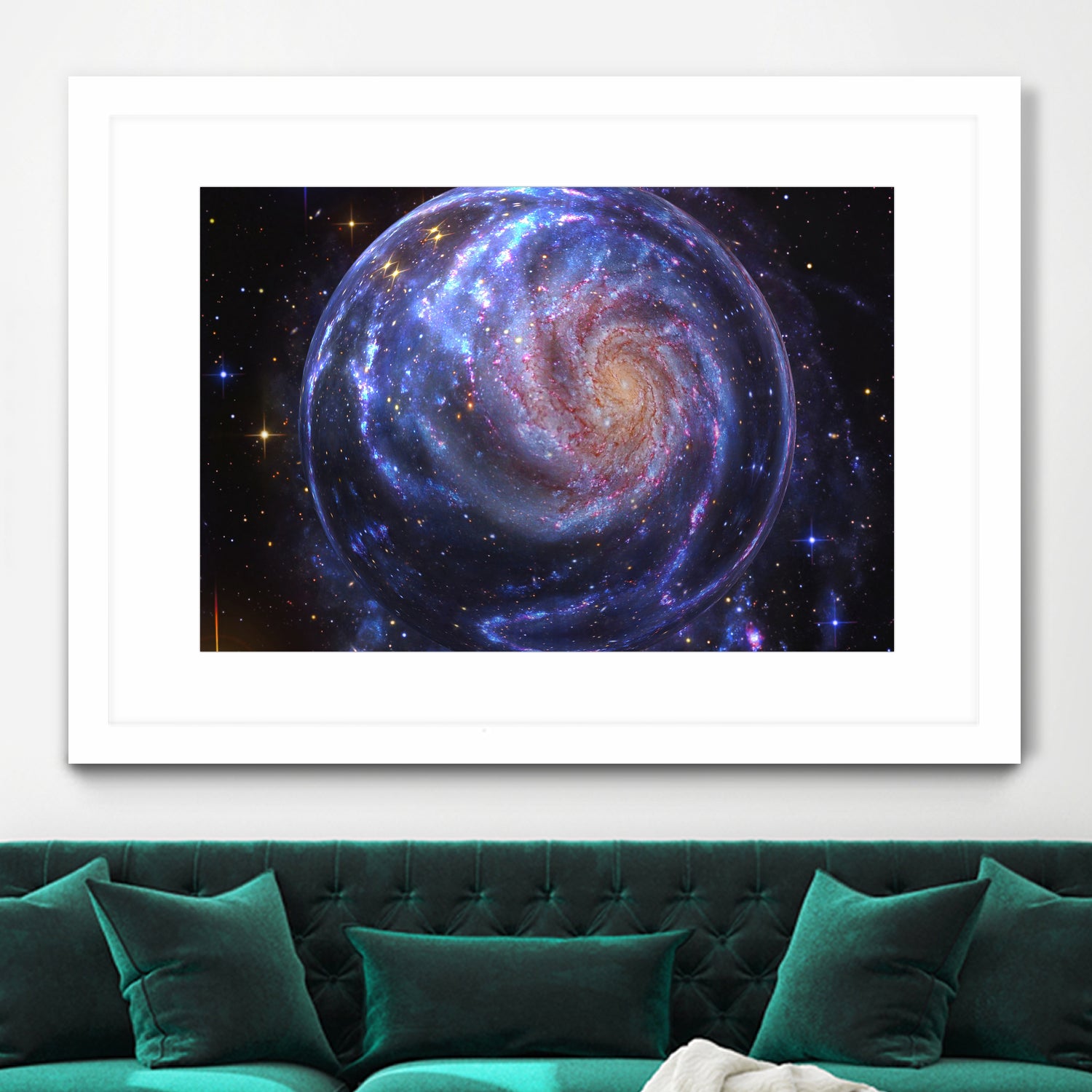 Galaxy Bubble by Erika Kaisersot on GIANT ART - blue photo manipulation