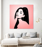 Ariana Grande | Pop Art by William Cuccio on GIANT ART - pink digital painting