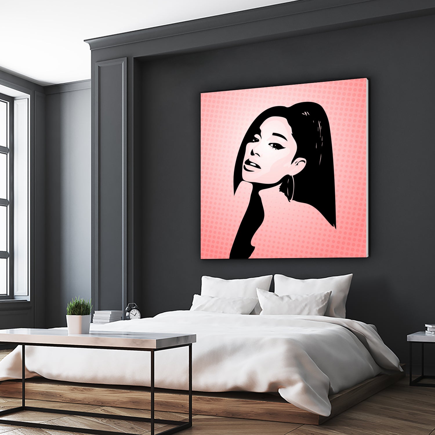 Ariana Grande | Pop Art by William Cuccio on GIANT ART - pink digital painting