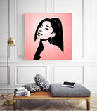 Ariana Grande | Pop Art by William Cuccio on GIANT ART - pink digital painting