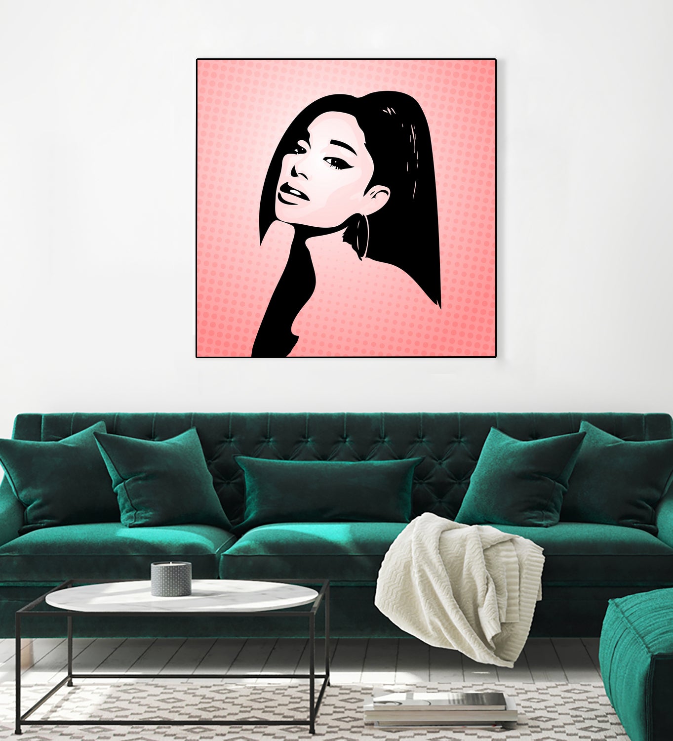 Ariana Grande | Pop Art by William Cuccio on GIANT ART - pink digital painting