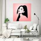 Ariana Grande | Pop Art by William Cuccio on GIANT ART - pink digital painting