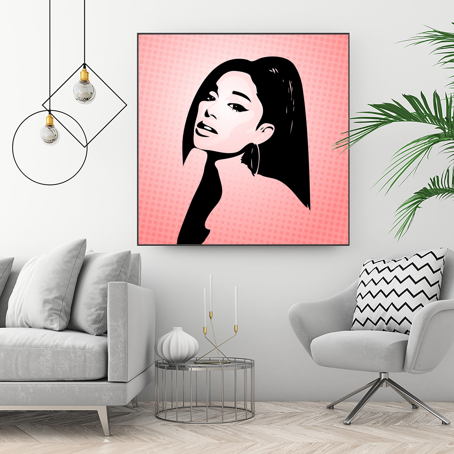 Ariana Grande | Pop Art by William Cuccio on GIANT ART - pink digital painting