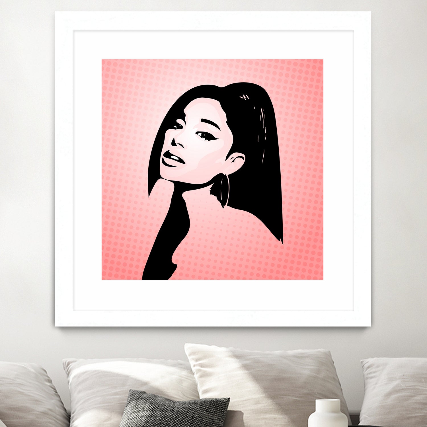 Ariana Grande | Pop Art by William Cuccio on GIANT ART - pink digital painting