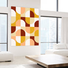 Bold Geo Tiles 03 by Daniela di Niro on GIANT ART - yellow vector illustration