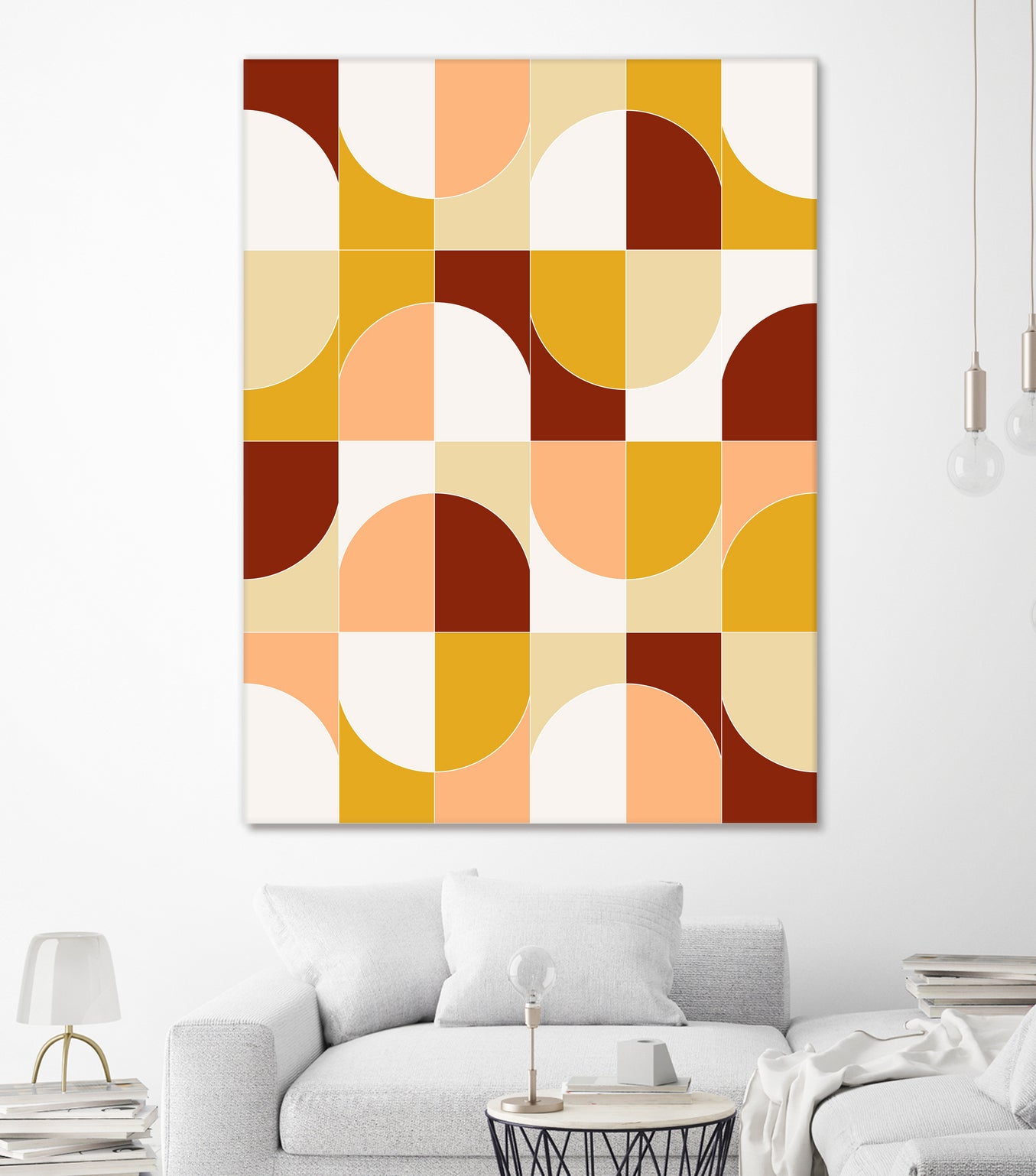 Bold Geo Tiles 03 by Daniela di Niro on GIANT ART - yellow vector illustration