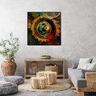 Solar Medallion by Sean Mullin on GIANT ART - yellow digital painting