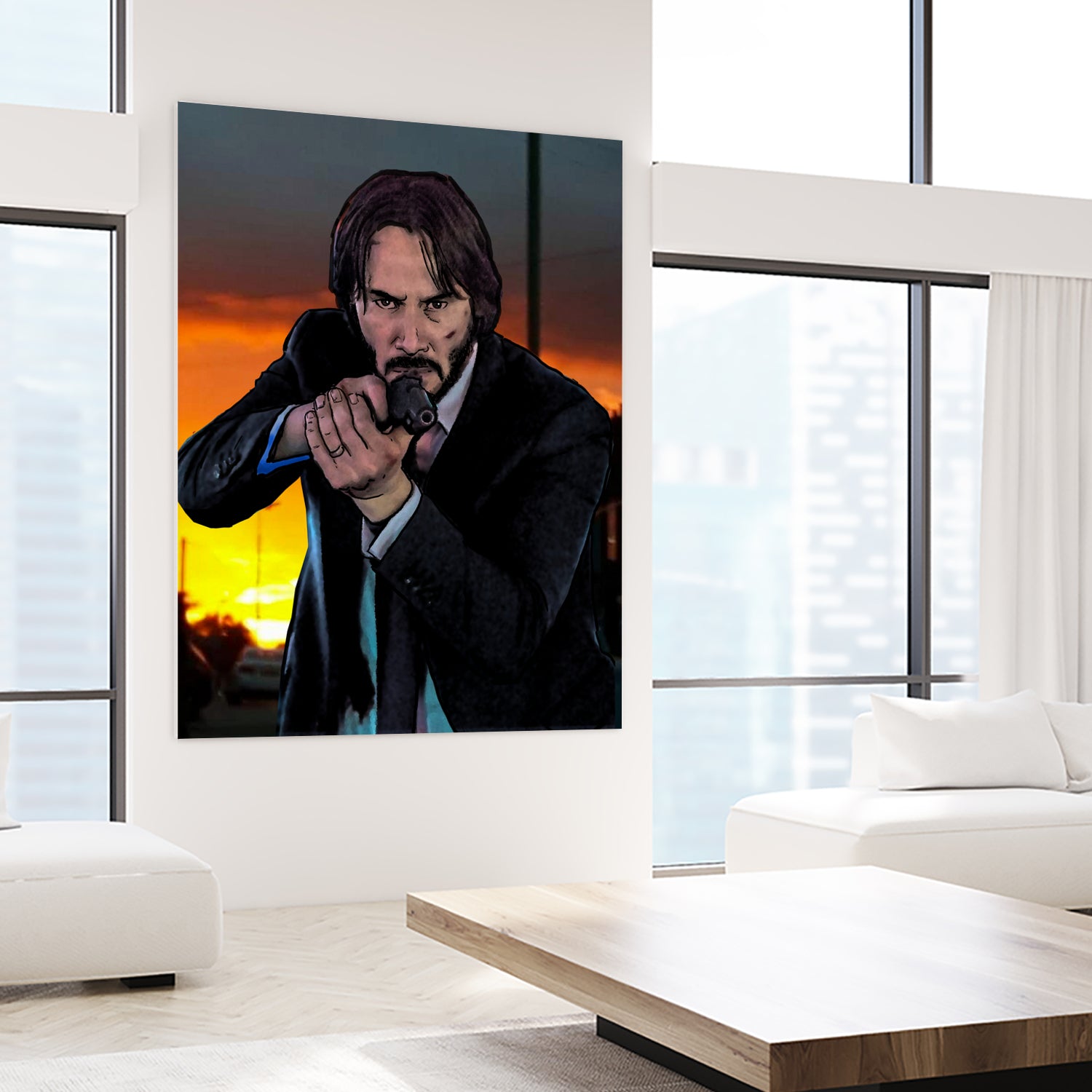 John Wick - Indestructible! by Dan Avenell on GIANT ART - black character design