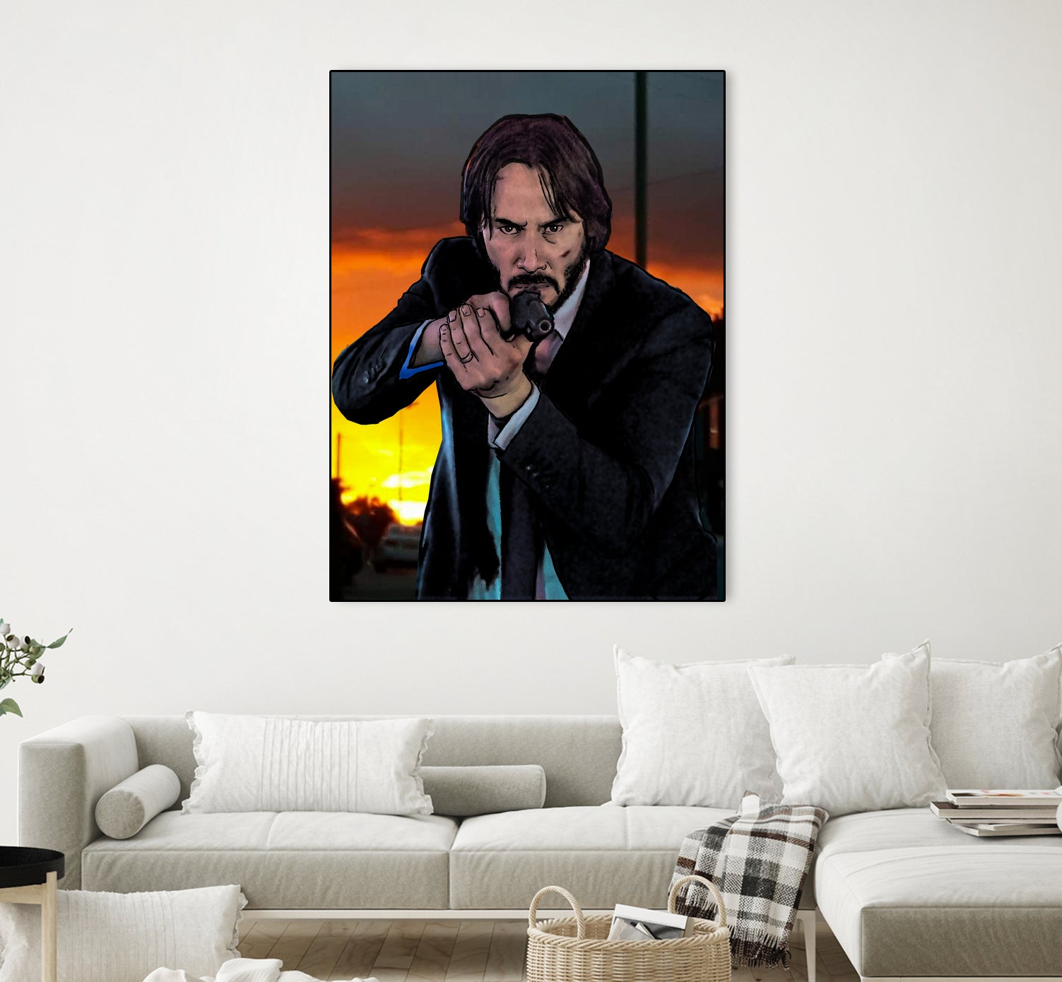 John Wick - Indestructible! by Dan Avenell on GIANT ART - black character design