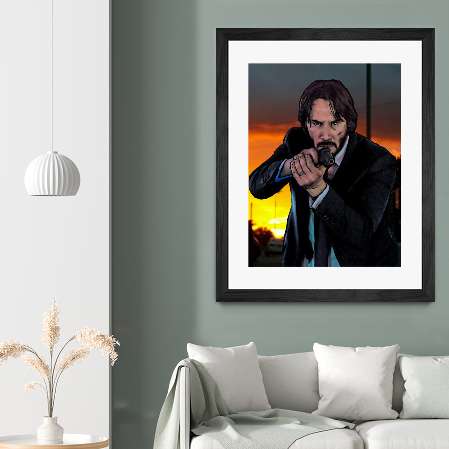 John Wick - Indestructible! by Dan Avenell on GIANT ART - black character design